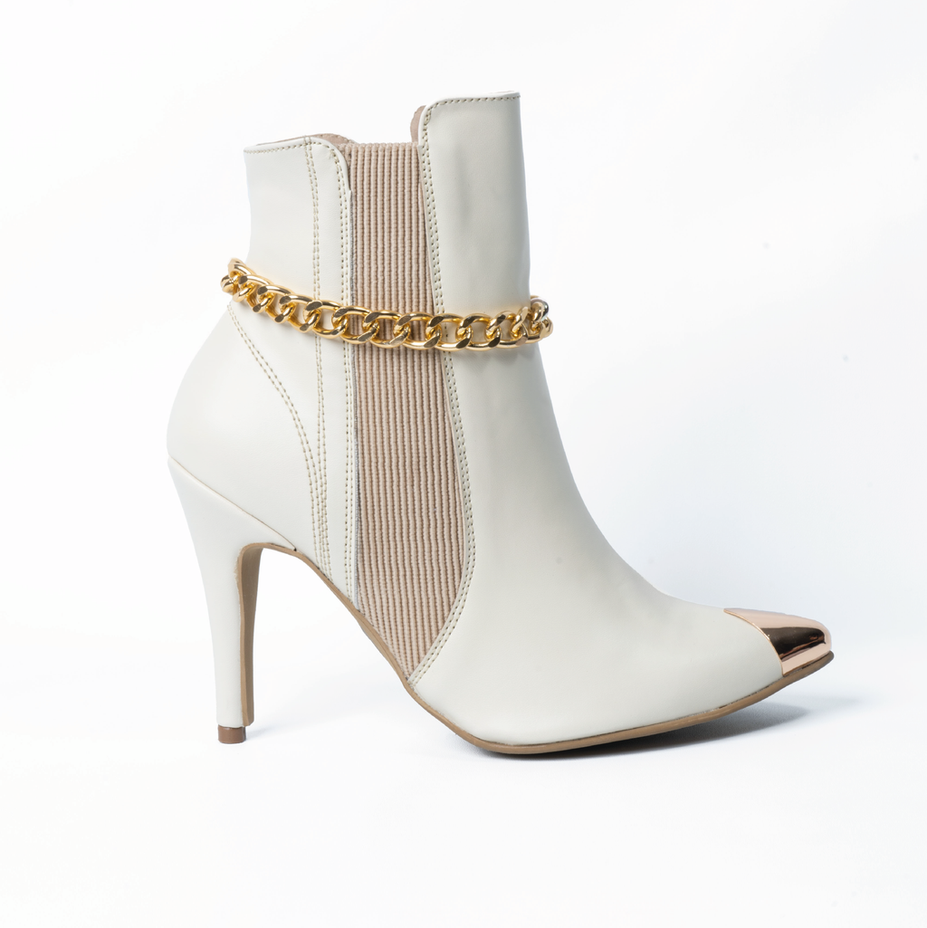 Botin Dama 1093JV Beige