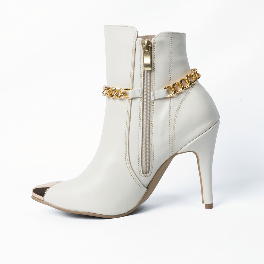 Botin Dama 1093JV Beige