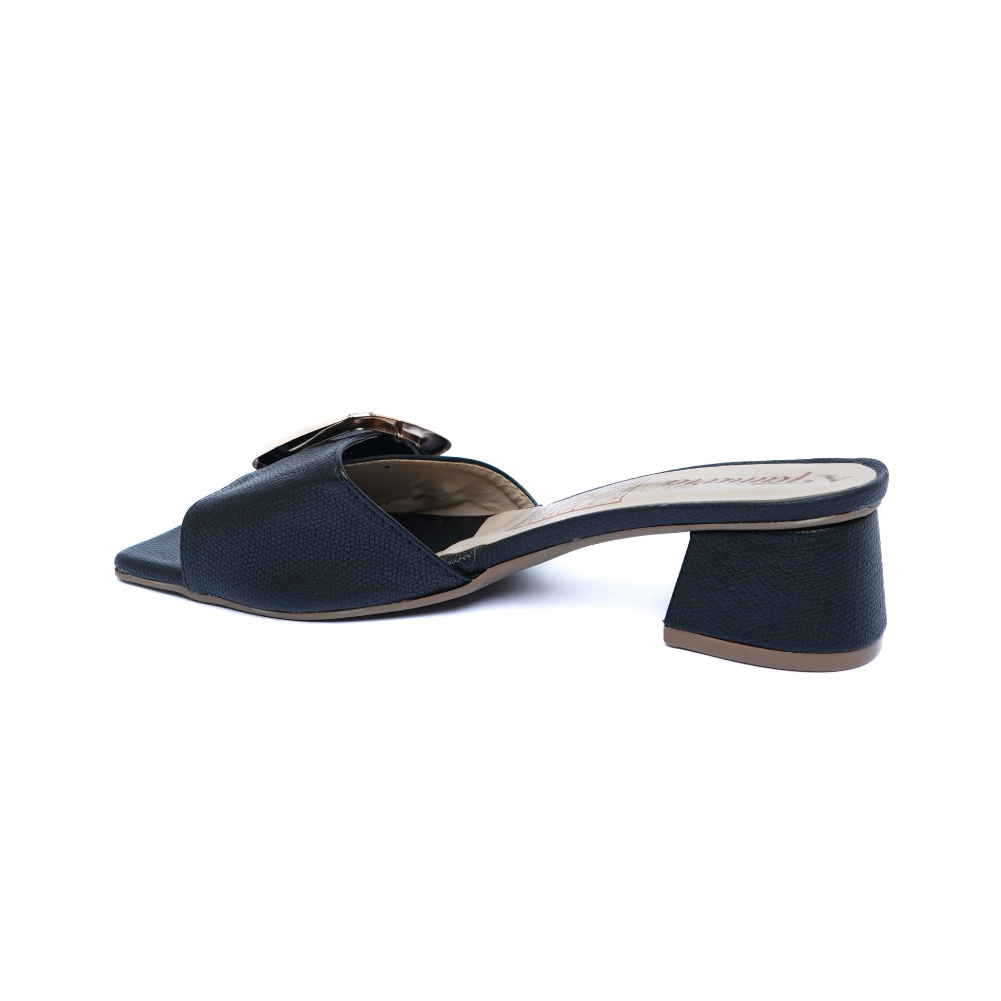 Sandalia Tacón Sueca Negro