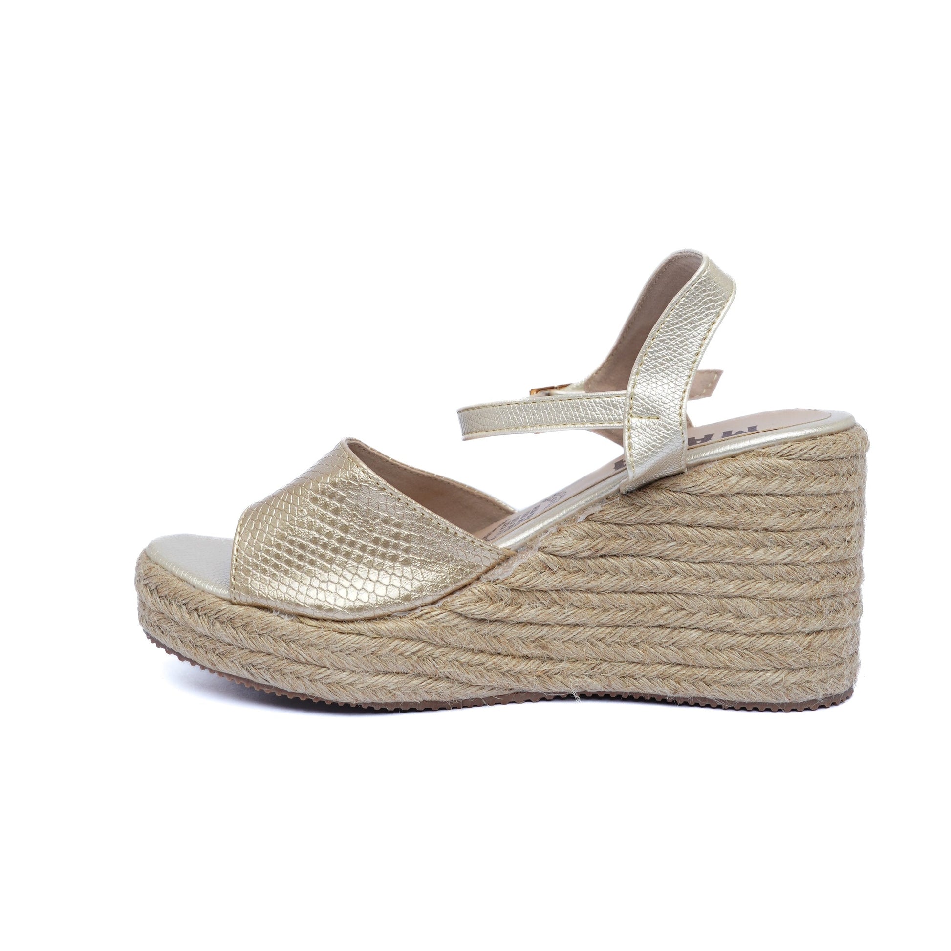 Sandalia Plataforma en Yute A803 Champaña