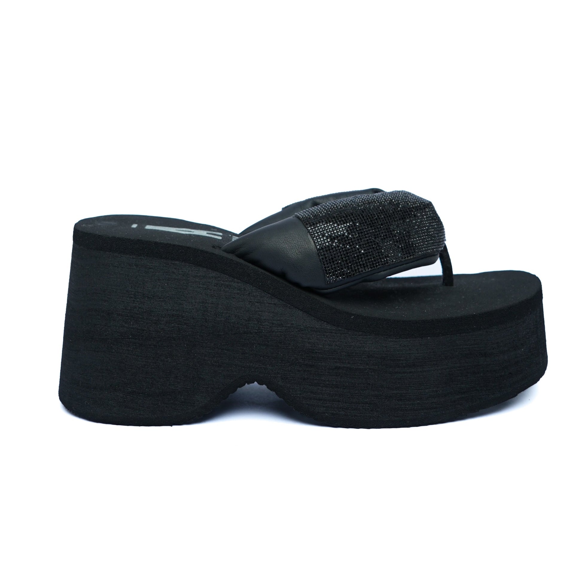 Sandalia Plataforma Espuma Negro