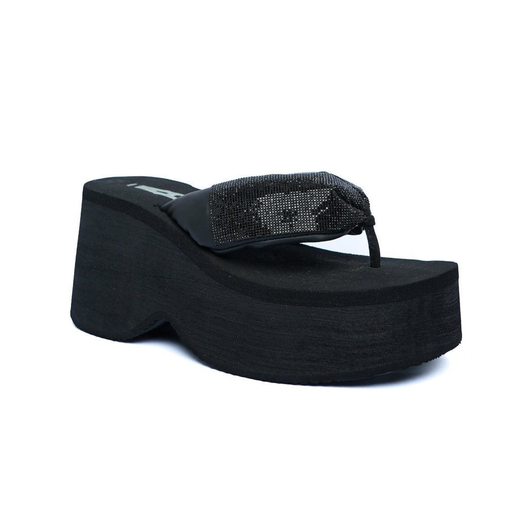 Sandalia Plataforma Espuma Negro