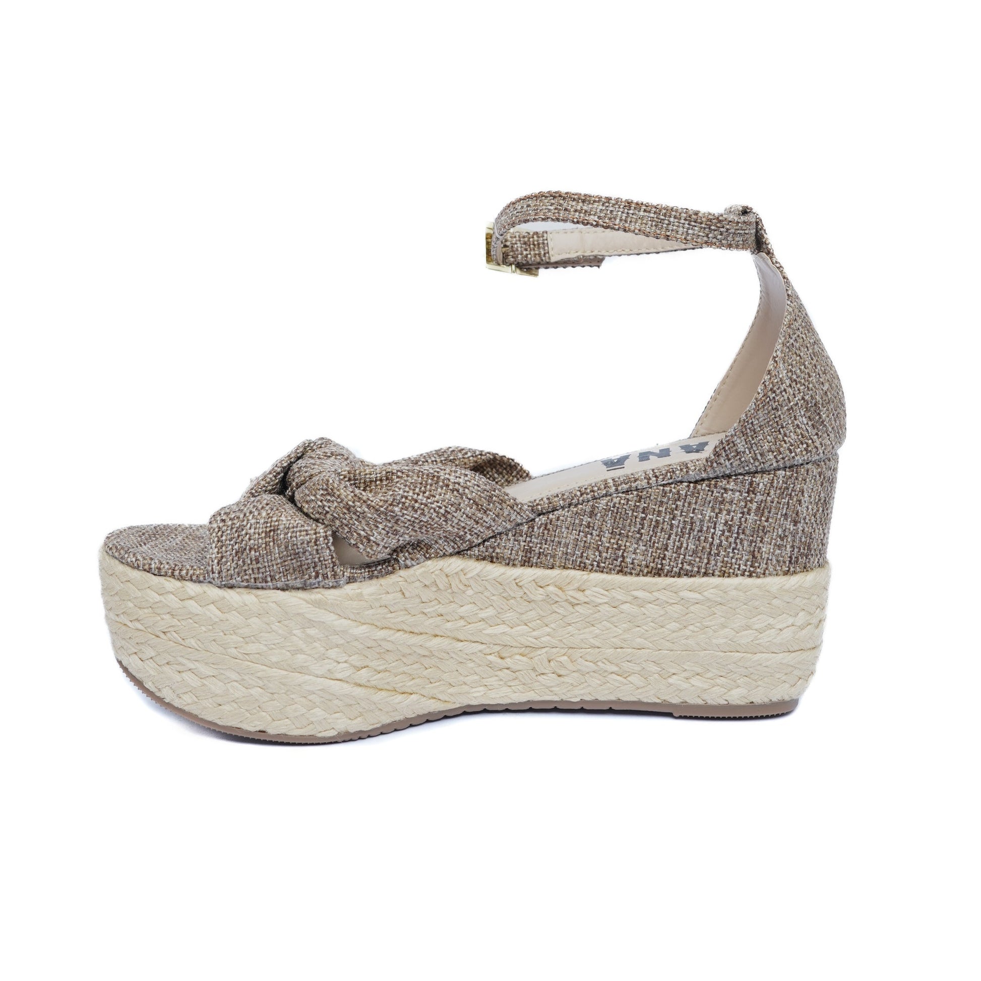 Sandalia Plataforma en Yute A606 Miel